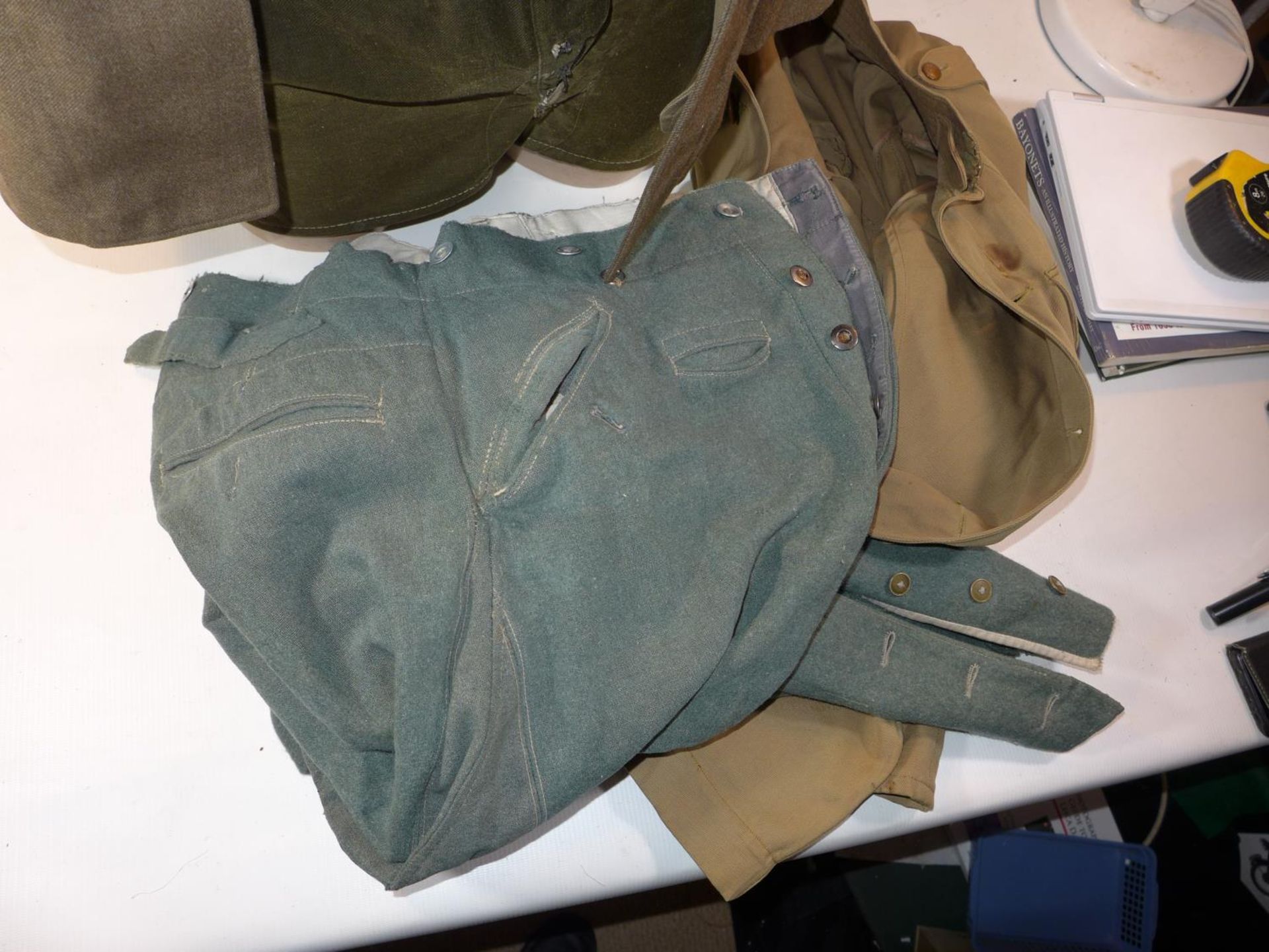 A MID 20TH CENTURY U.S ARMY JACKET , FURTHER JACKET AND A PAIR OF GERMAN ARMY TROUSERS {3} - Image 4 of 5
