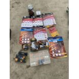 A LARGE ASSORTMENT OF BATTERIES TO INCLUDE MANY NEW AND UNUSED