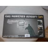 A BOXED GAS POWERED AIRSOFT BB REVOLVER