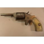 A 32 RIMFIRE HOPKINS & ALLEN "DICTATOR" SIX SHOT REVOLVER WITH 7.5CM BARREL