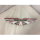 A CHROME ASTON MARTIN UNION JACK WALL PLAQUE