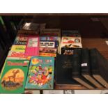 VARIOUS VINTAGE 1970'S CHILDRENS' BOOKS TO INCLUDE TREASURE ANNUALS, TARZAN, BLUE PETER, KUNG FU,