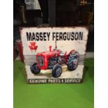 A 'MASSEY FERGUSON' METAL SIGN