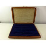 A WOODEN BOX, SUITABLE TO BE MADE INTO A PISTOL CASE, WIDTH 39CM, DEPTH 29CM