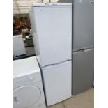 A WHITE HOTPOINT UPRIGHT FRIDGE FREEZER BELIEVED IN WORKING ORDER BUT NO WARRANTY