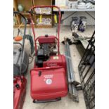 A SUFFOLK PUNCH CYLINDER PETROL 14S LAWN MOWER WITH GRASS BOX