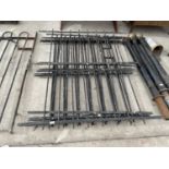 A GROUP OF 6 SECTIONS OF WINDOW BARS