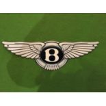 A 'BENTLEY' METAL SIGN