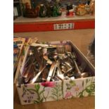 A LARGE QUANTITY TO INCLUDE SOME VINERS STAINLESS STEEL CUTLERY (160 TOTAL) (100 VINERS)