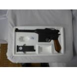 A BOXED MAUSER BROOM HANDLE BB GUN, 14CM BARREL