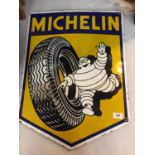 AN ENAMEL MICHELIN SIGN