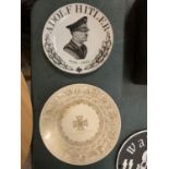 TWO ADOLF HITLER PLATES