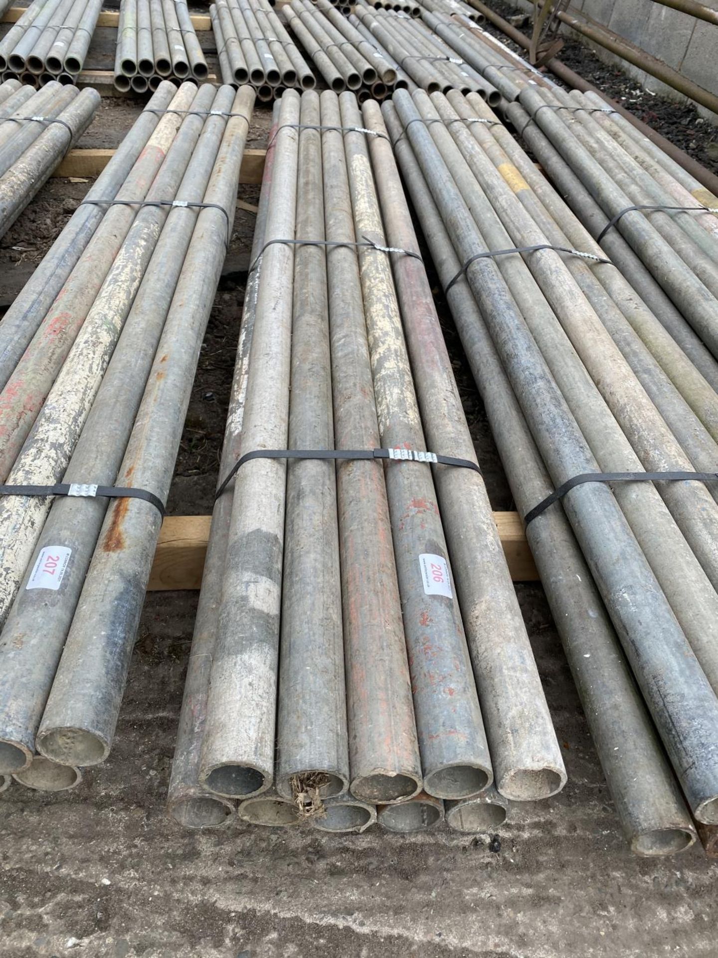 SCAFFOLD PIPES 6' 4" LONG TO BE SOLD PER PIPE WITH THE OPTION ON THE FOLLOWING PIPES