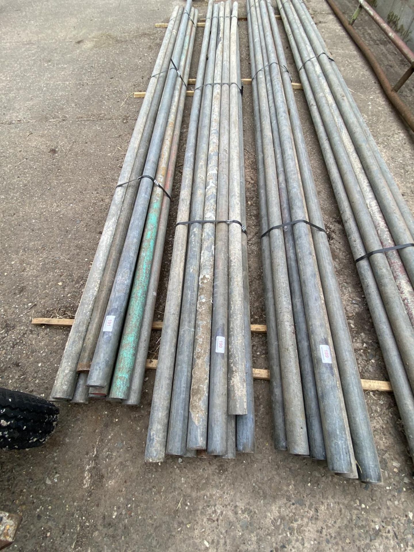 SCAFFOLD PIPES 13' LONG TO BE SOLD PER PIPE WITH THE OPTION ON THE NEXT 10 LOTS