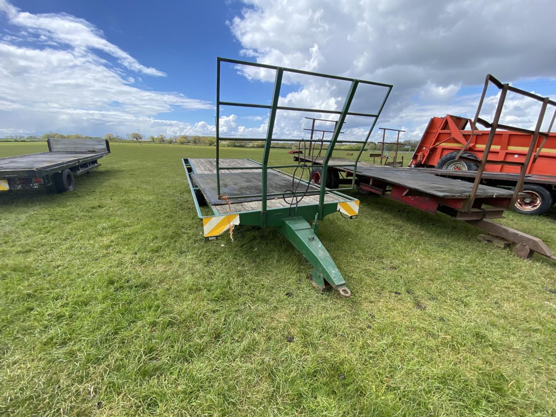 HAY TRAILER WITH 6 STUD WHEELS & 2 SPARE 6 STUD WHEELS & TYRES 20' LONG