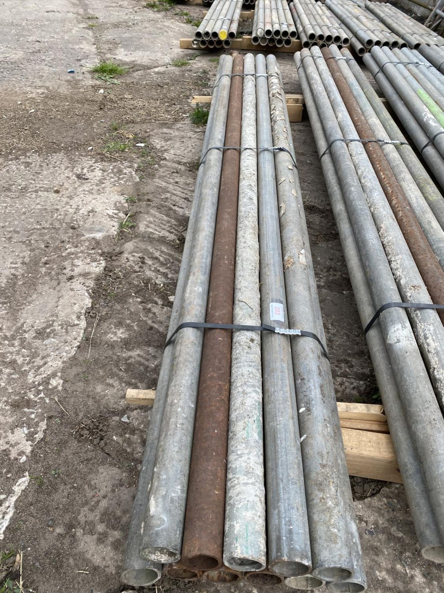 SCAFFOLD PIPES 7' LONG TO BE SOLD PER PIPE WITH THE OPTION ON THE NEXT 10 LOTS