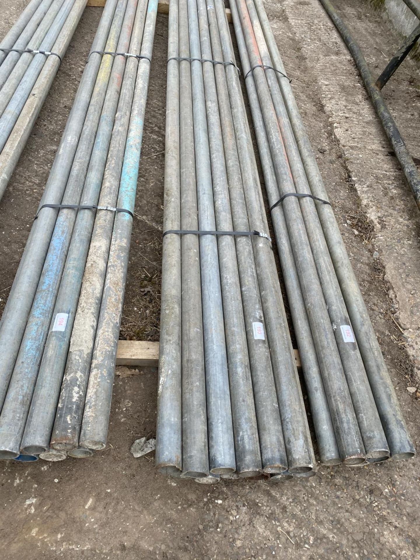 10 SCAFFOLD PIPES 10' 6" LONG