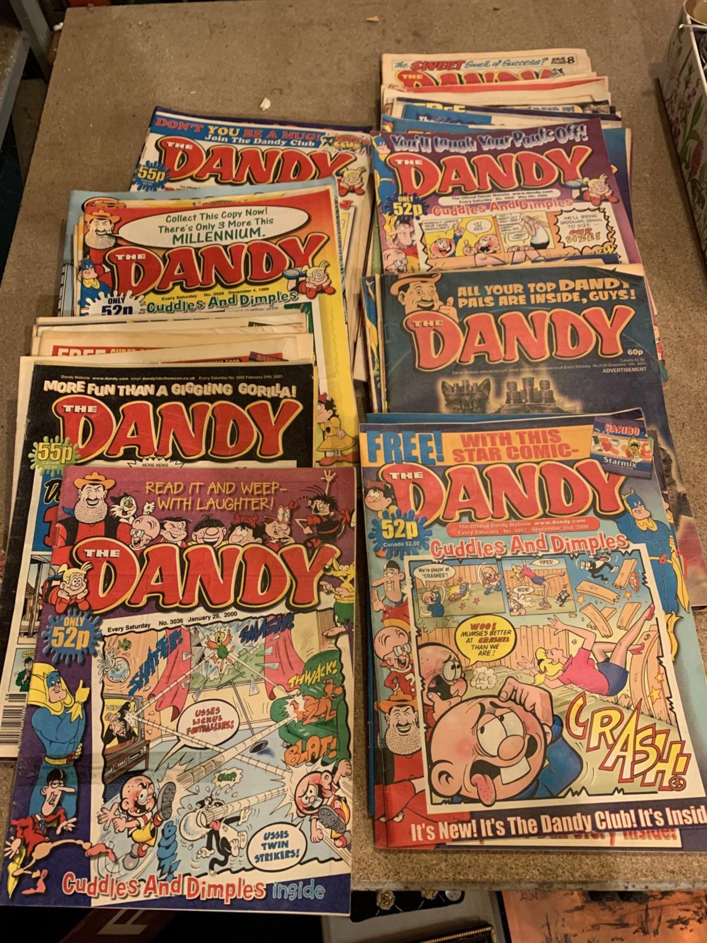 A COLLECTION OF APPROX. 65 'THE DANDY' COMICS - TO INCLUDE YEARS 1999, 2000, 2001, 2002