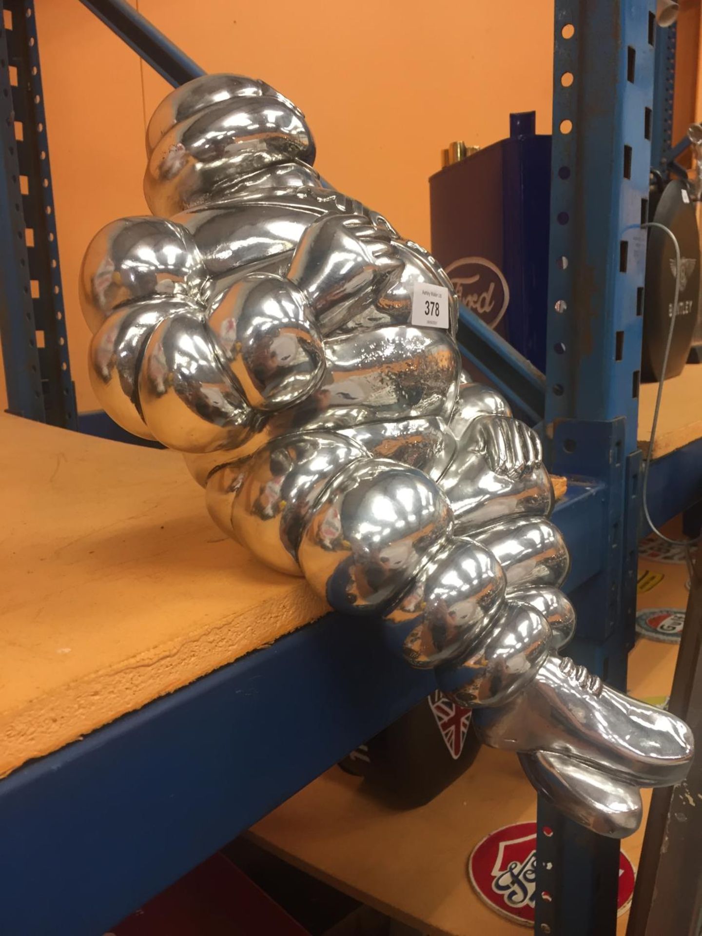 A CHROME SHELF PUPPET OF MICHELIN MAN - Image 3 of 3
