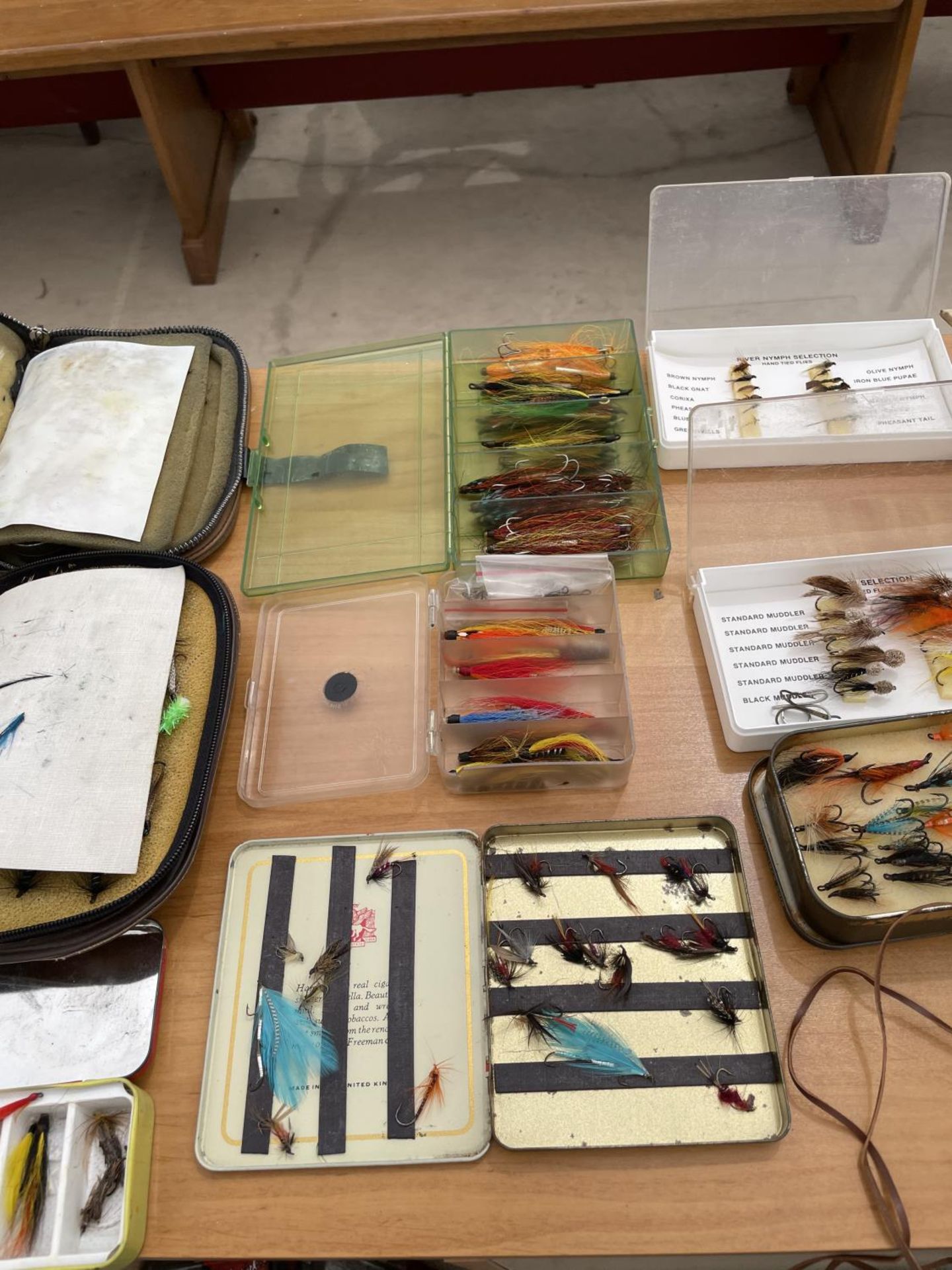 A LARGE COLLECTION OF FISHING FLIES, 3 WALLETS, 2 BOXES OF MCHARDYS OF CARLISLE, A PRIEST AND TUBE - Image 3 of 5