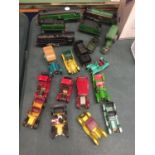 VARIOUS TOY CARS AND TRAINS