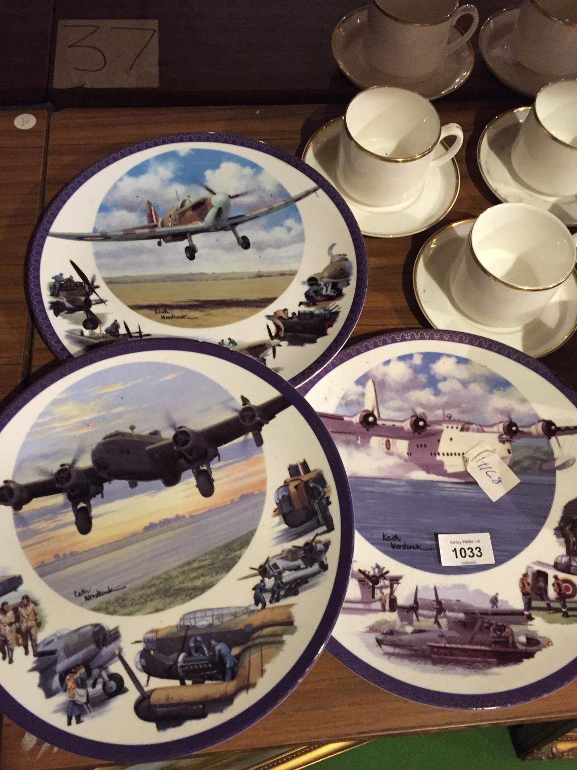 THREE LIMITED EDITION COLLECTORS PLATES AND FURTHER CERAMICS TO INCLUDE CUPS, SAUCERS AND PLATES - Image 2 of 4