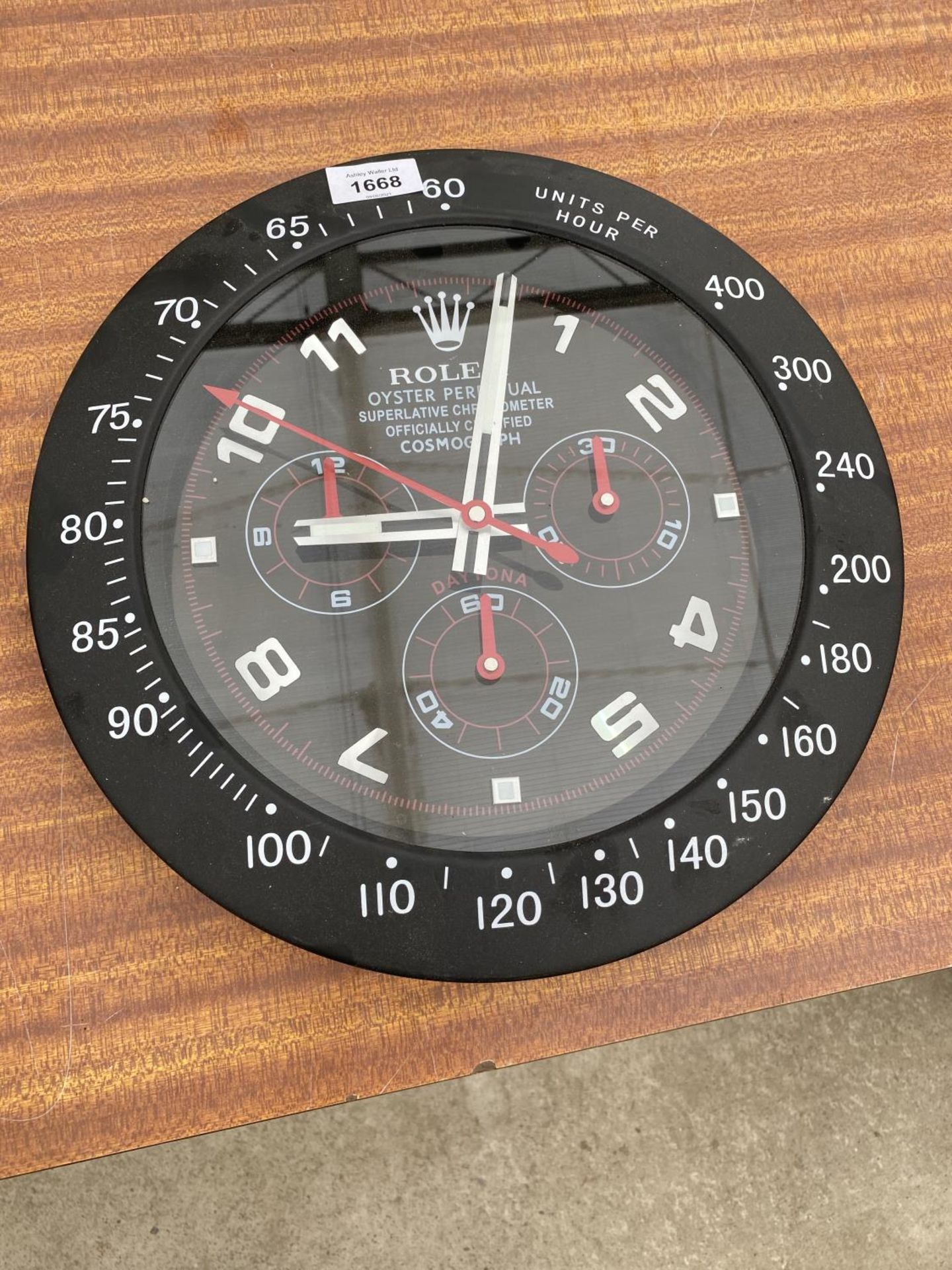 A DEALERS WALL CLOCK