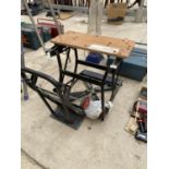 A BLACK AND DECKER WORKMATE AND A FOLDING SACK TRUCK