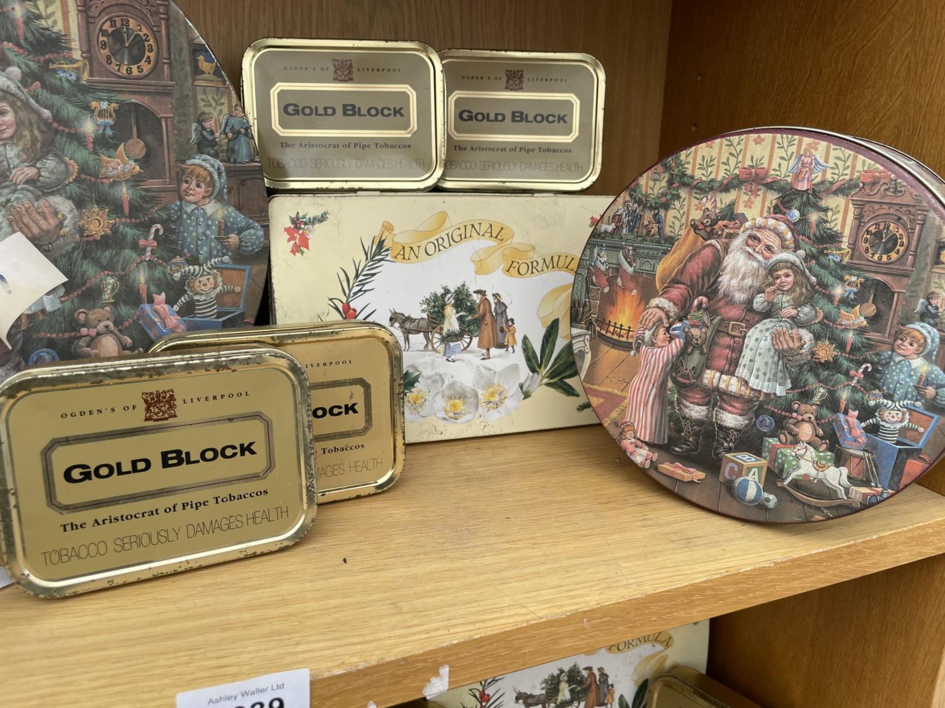 AN ASSORTMENT OF VINTAGE TINS TO INCLUDE TOBACCO TINS ETC - Image 2 of 3