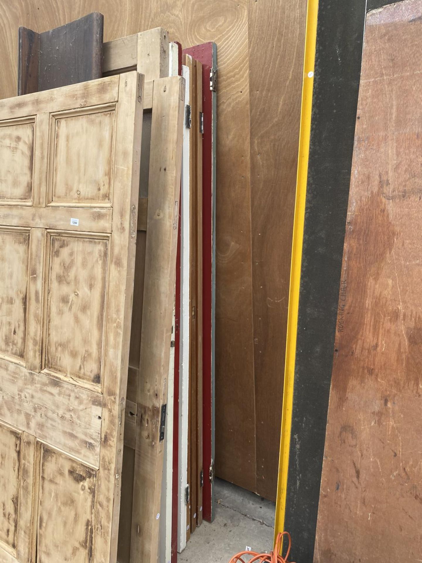 A LARGE COLLECTION OF WOODEN DOORS - Image 3 of 3