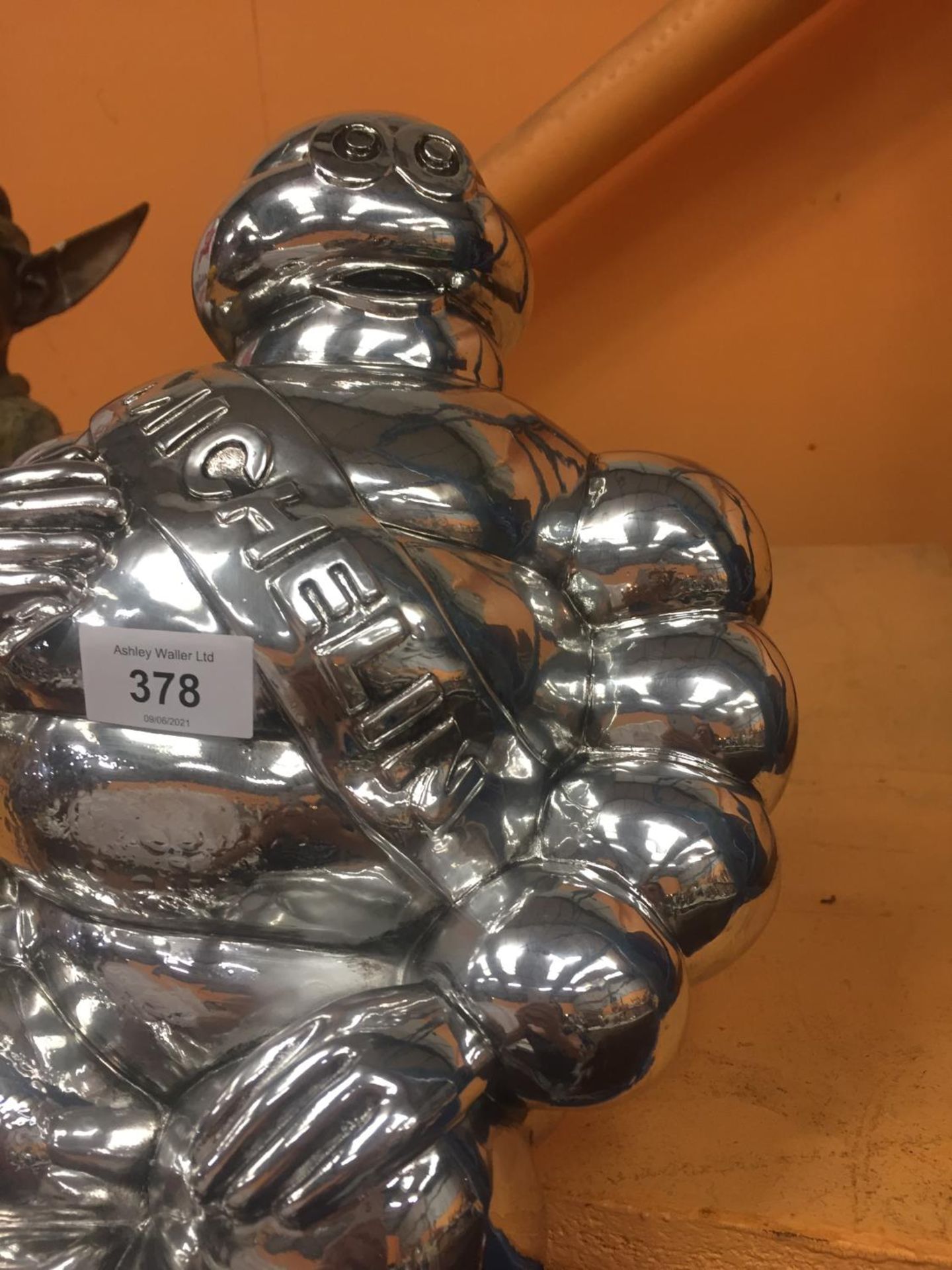 A CHROME SHELF PUPPET OF MICHELIN MAN - Image 2 of 3