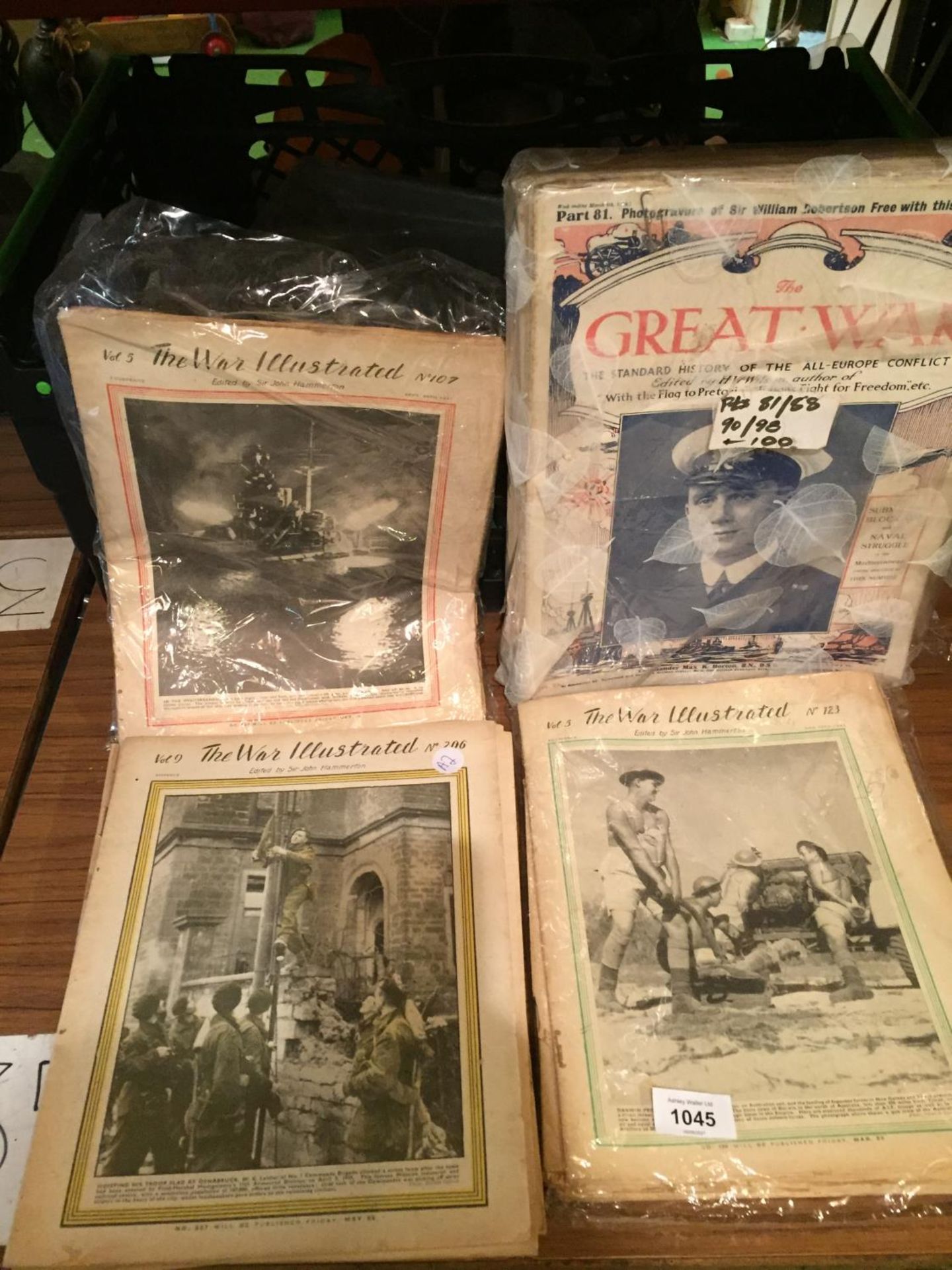 A LARGE COLLECTION OF 'THE WAR ILLUSTRATED' NEWSPAPERS