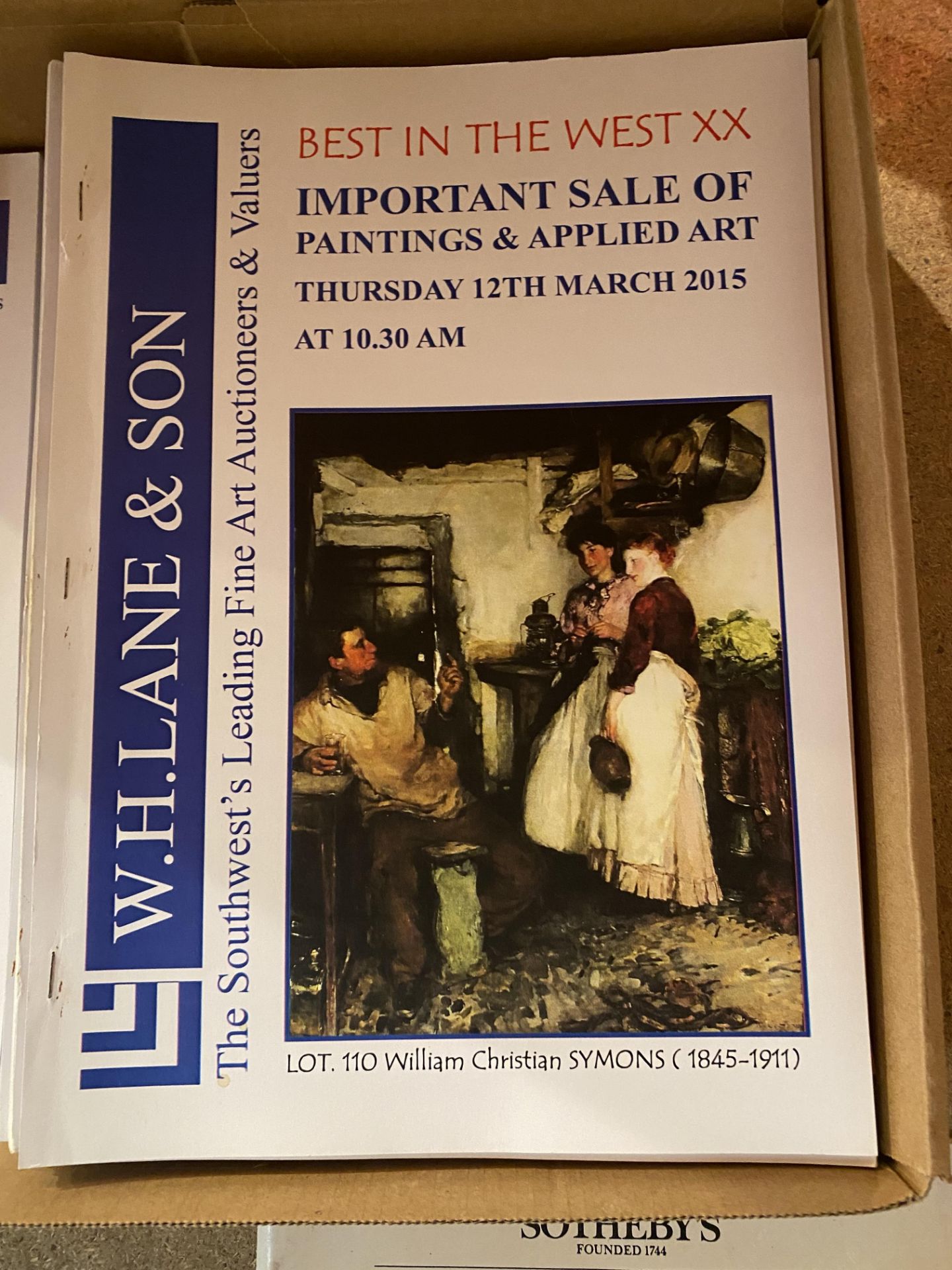 A LARGE COLLECTION OF CORNISH AUCTION CATALOGUES TO INCLUDE W.H.LANE & SONS AND A SOTHERBY'S OF - Image 7 of 8