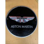 A CAST ASTON MARTIN SIGN