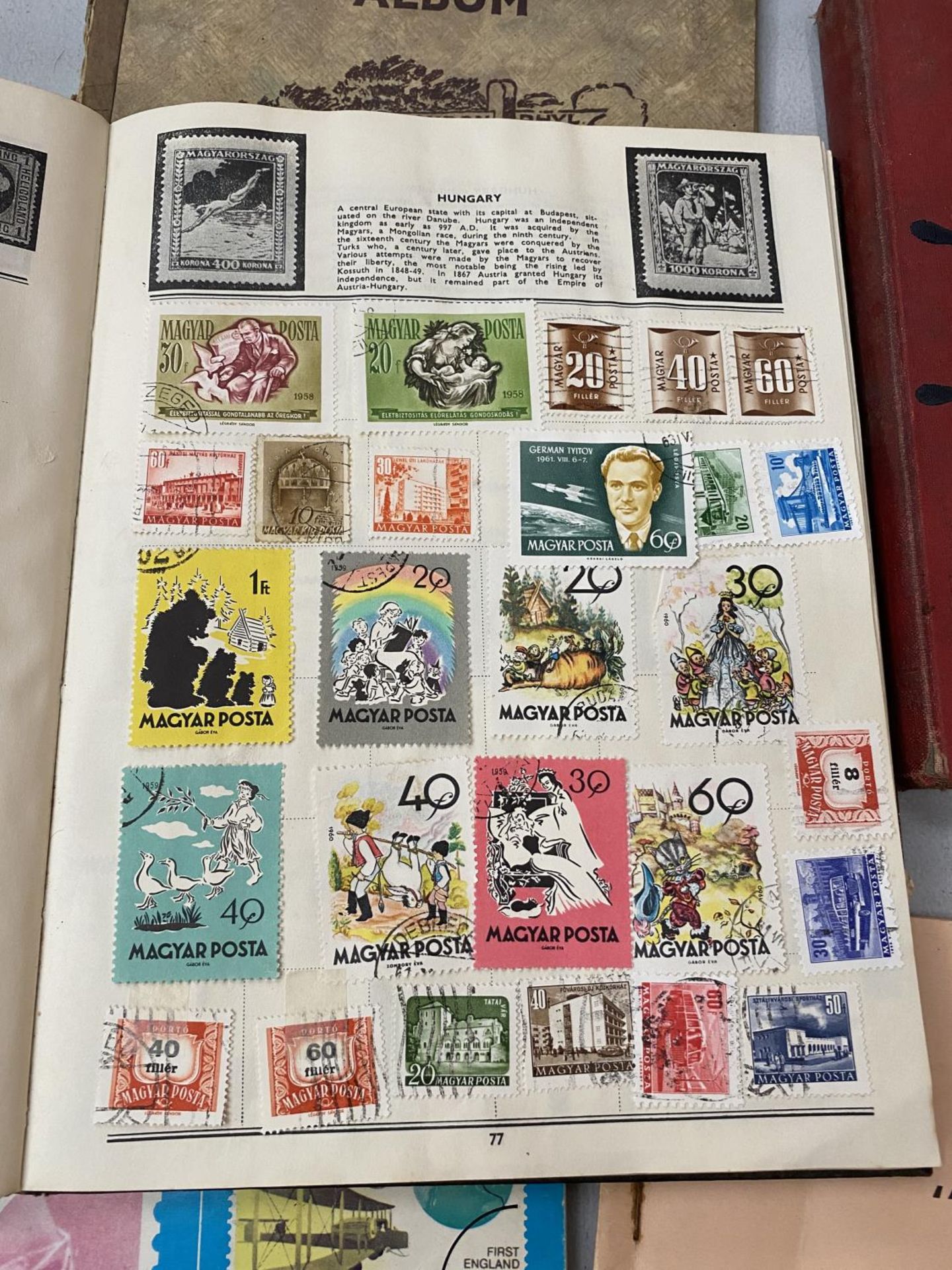 A COLLECTION OF SIX VINTAGE STAMP ALBUMS - Image 6 of 6
