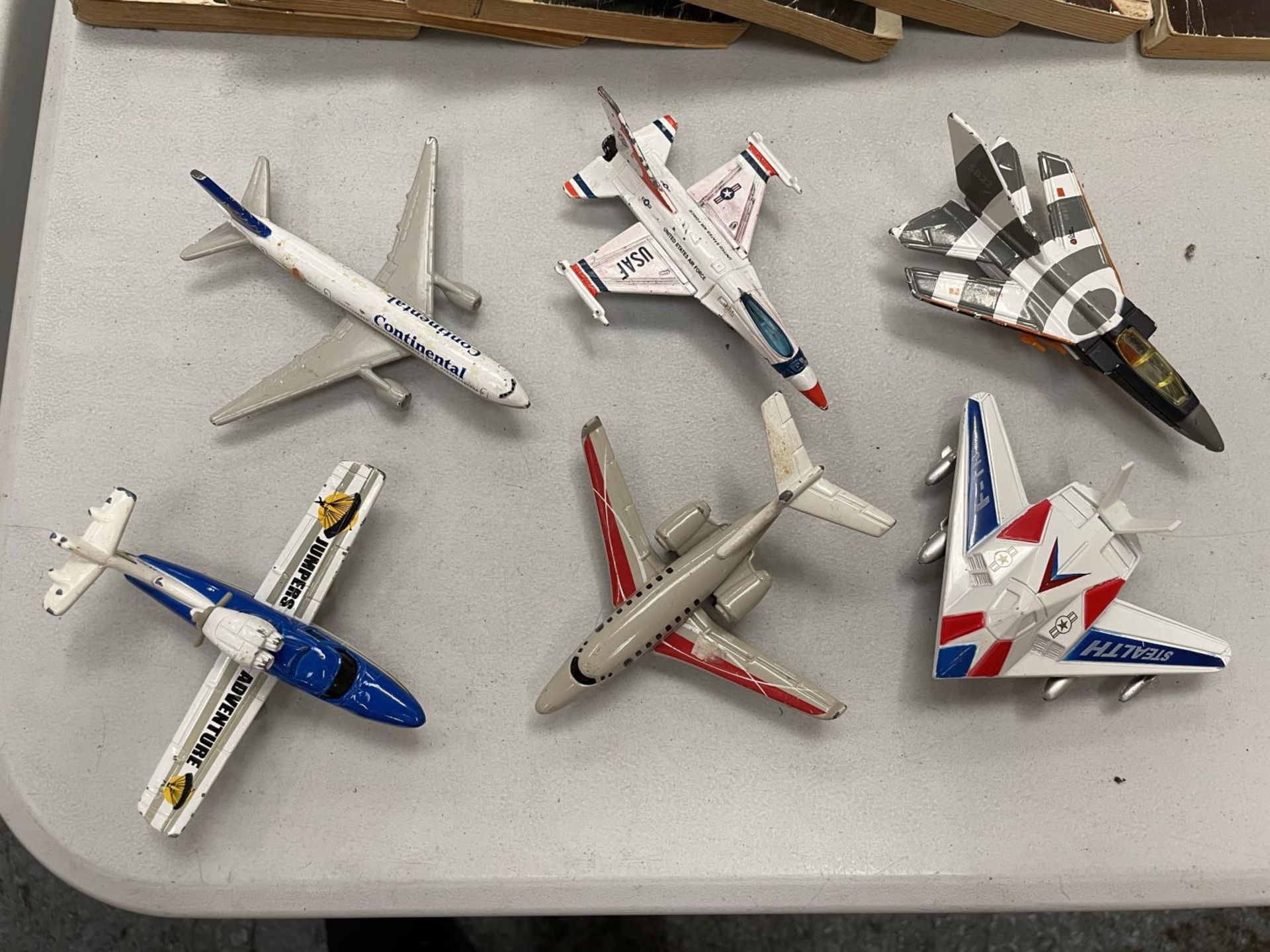 SIX DIE-CAST MATCHBOX AND MATTEL AEROPLANES