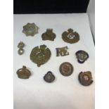 ELEVEN VARIOUS MILITARY BADGES