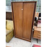 AN AUSTINSUITE RETRO SLIDING TWO DOOR WARDROBE, 36" WIDE