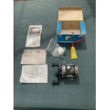 AN ABU AMBASSADEUR 5500-C3 MULTIPLIER FISHING REEL IN ORIGINAL BOX WITH ABU OIL AND GREASE