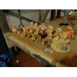 A COLLECTION OF "CHERISHED TEDDIES " ORBNAMENTS