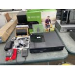 AN ASSORTMENT OF ITEMS TO INCLUDE AN XBOX ONE, AN IPAD AND CAMERAS ETC