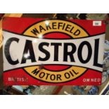 A TIN WAKEFIELD CASTROL OIL SIGN