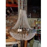 A VICTORIAN PENDANT LIGHT FITTING