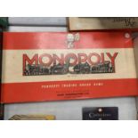 A BOXED VINTAGE MONOPOLY BOARD GAME