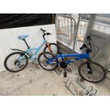 AN APOLLO CHAOS BMX BIKE AND A BTWIN CHILDS BIKE