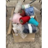 A LARGE QUANTITY OF KNITTING WOOL AND YARN