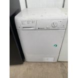 A WHITE HOTPOINT 7KG CONDENSOR DRYER BELIEVED IN WORKING ORDER BUT NO WARRANTY