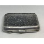 A HALLMARKED BIRMINGHAM SILVER CIGARETTE CASE