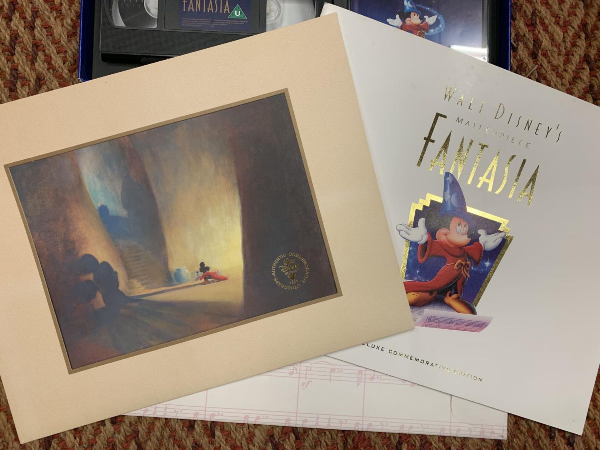 A BOXED LIMITED EDITION WALT DISNEY'S 'FANTASIA' COLLECTION TO INCLUDE VIDEOS AND CD'S AND COA - Image 2 of 3