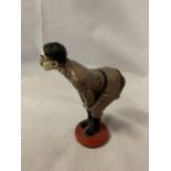 A COLD PAINTED ADOLF HITLER BRONZE FIGURINE PIN CUSHION